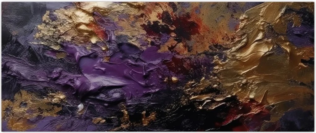 Tablou - Abstracție texturată (120x50 cm)