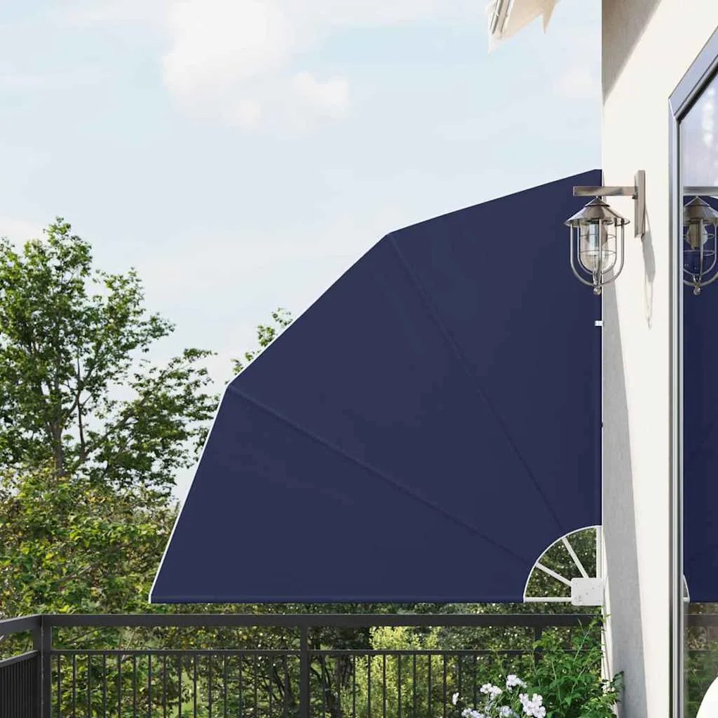 vidaXL Ecran de intimitate pentru balcon Manual Bleumarin 140 x 140 cm