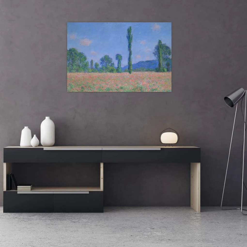 Tablou - Claude Monet, Poppy Field (Giverny), reproducere (90x60 cm)