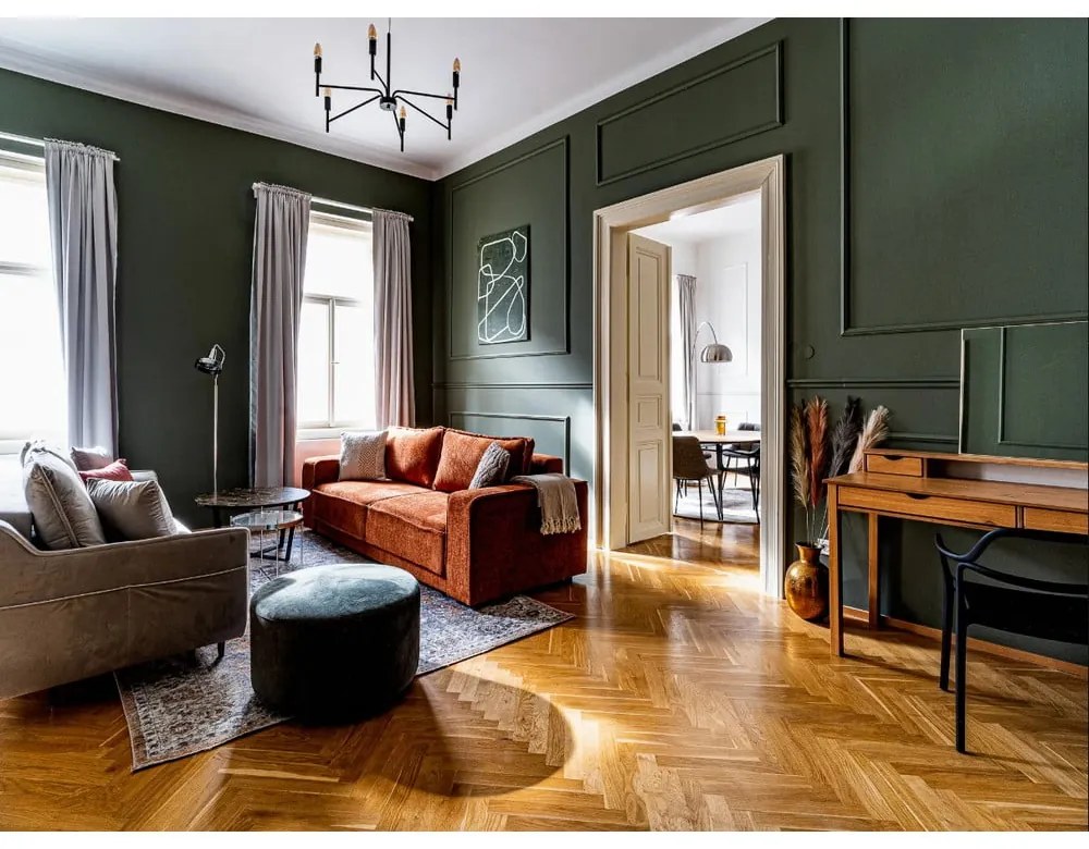 Canapea extensibilă gri deschis Emile - Bobochic Paris