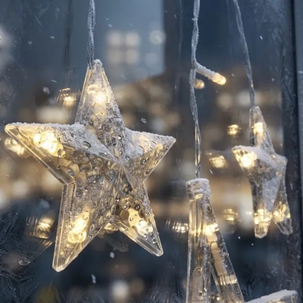 Perdea LED de Crăciun de exterior BRILAGI 123xLED/3xAA/USB 3m IP44 alb cald