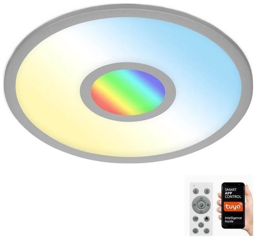 Plafonieră LED RGB dimabilă Brilo CENTRO LED/24W/230V Wi-Fi Tuya + telecomandă