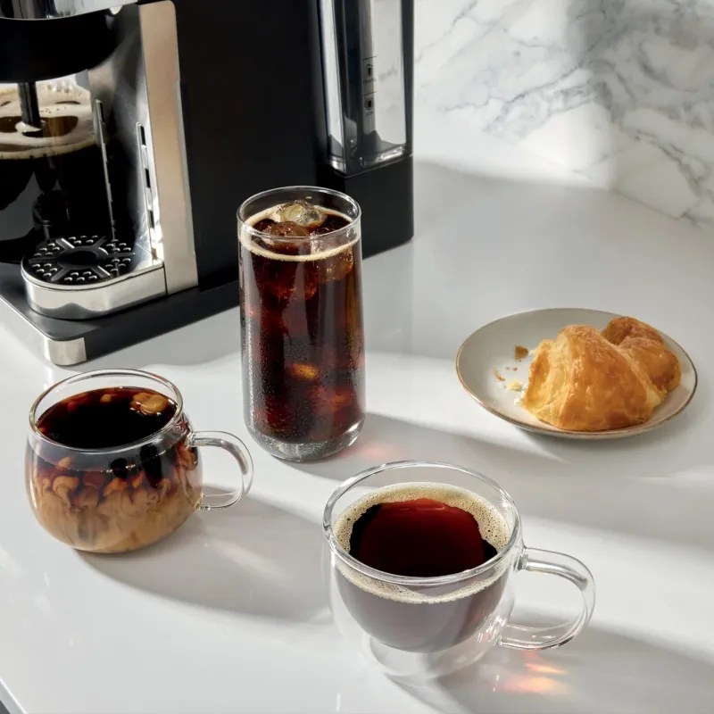 Aparat de cafea 2in1 Ninja Prestige CFN802EU, 1650 W, 19 bar, 1,8 L, 10 lungimi, 3 moduri, DualBrew, Nespresso, Negru/Otel inoxidabil