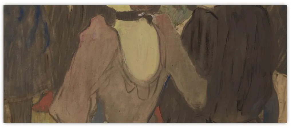 Tablou - Henri de Toulouse-Lautrec, La Goulue and Her Sister, reproducere (120x50 cm)