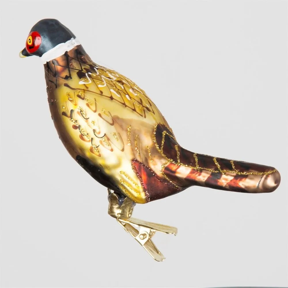 Ornament de Crăciun lucrat manual din sticlă 18,5 cm Bird – Sass & Belle