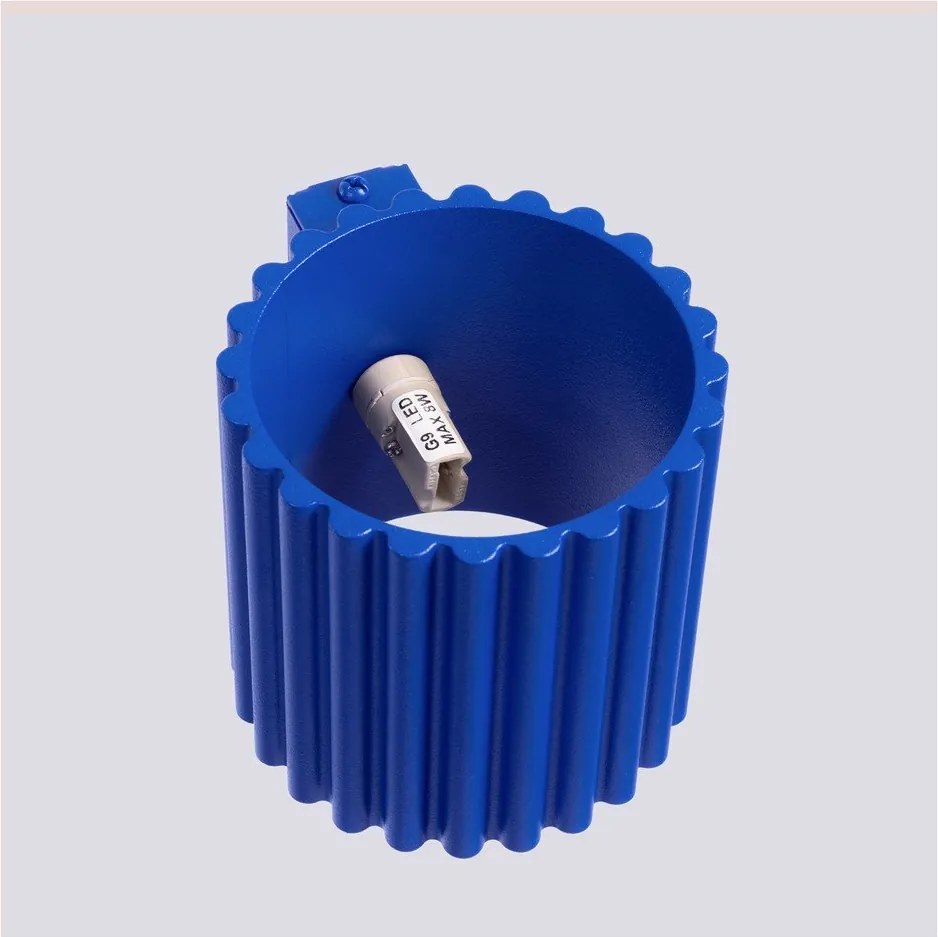 Aplică de perete albastră ø 10 cm Zora – Sollux