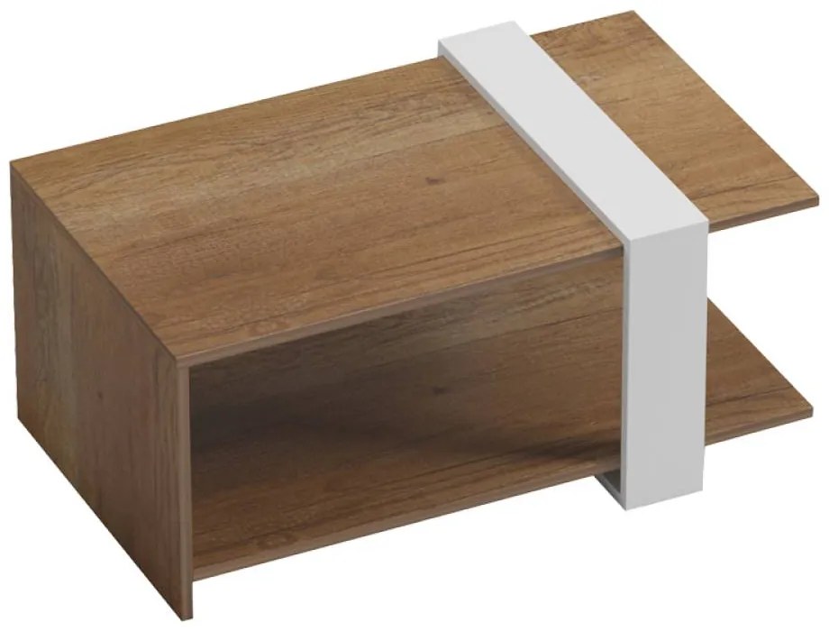 Masuta Cafea Mauro Stejar-Alb