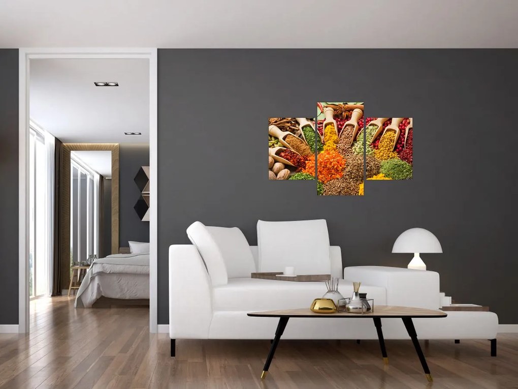 Tablou - Condimente din întreaga lume (90x60 cm)