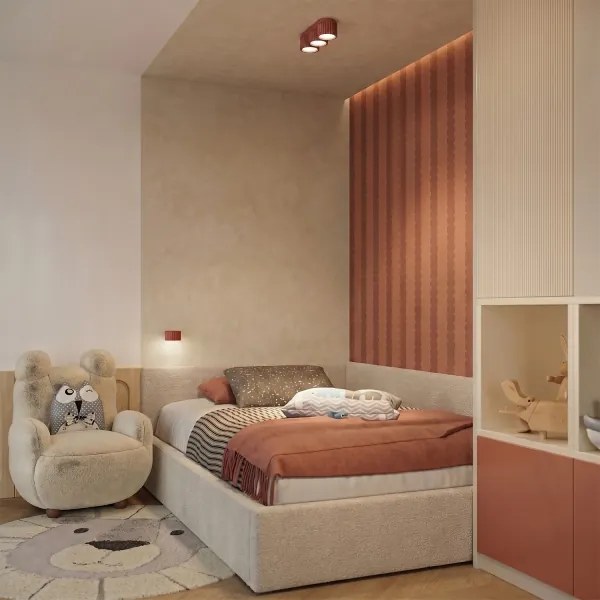 Sollux SL.2616 - Aplică de perete AURA 1xGX53/10W/230V portocalie