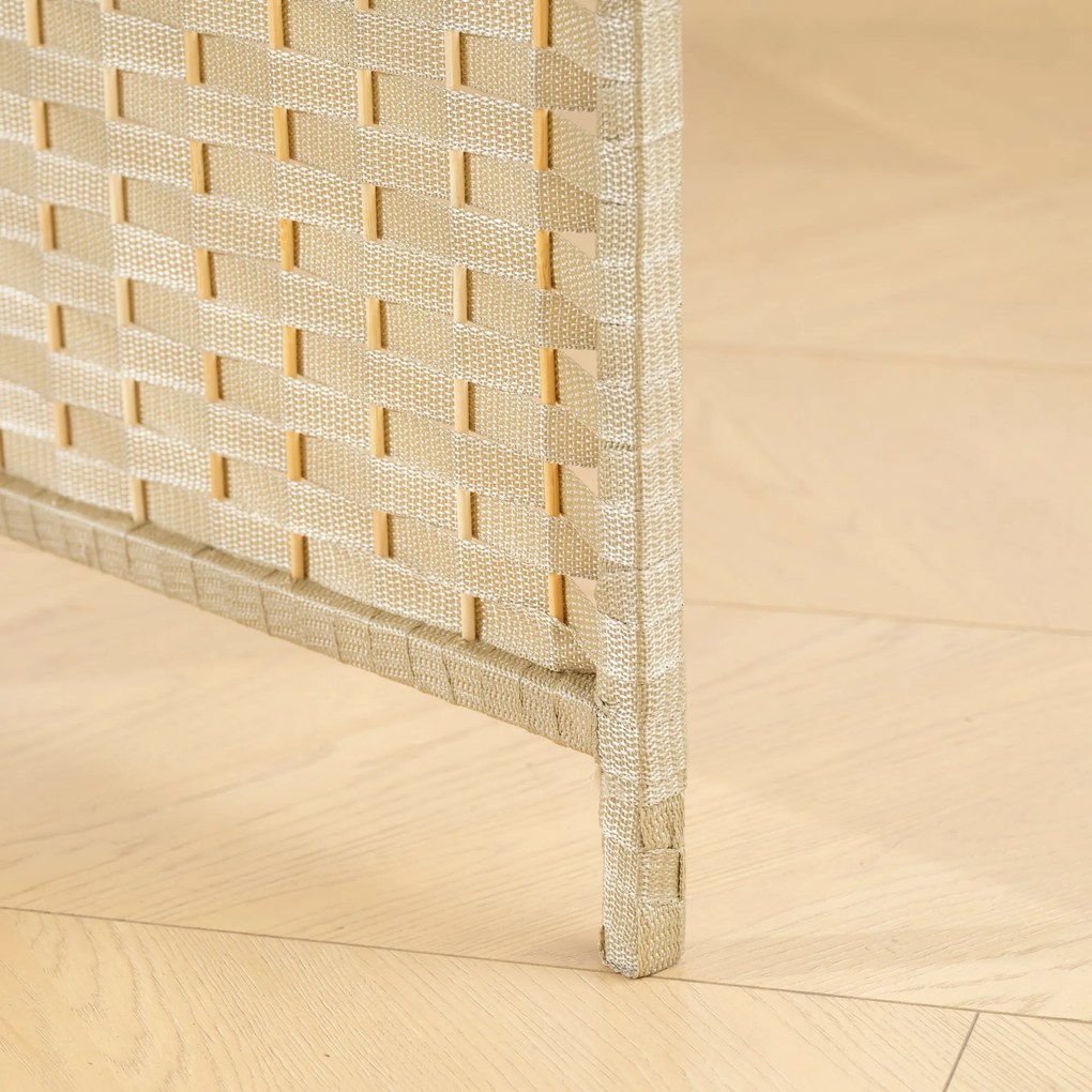HOMCOM Paravan interior din lemn 6 panouri 240 x 170 cm separator de cameră pliabil pentru living, dormitor, natural | Aosom Romania