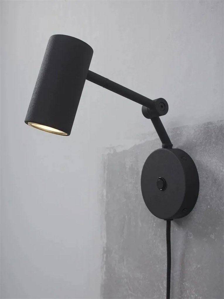 Aplica de perete metal design modern Montreux negru