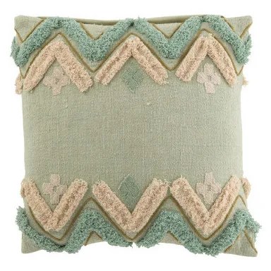 Perne J-line  COUSSIN ZIGZAG CARRE COT BLEU (45x45x45cm)