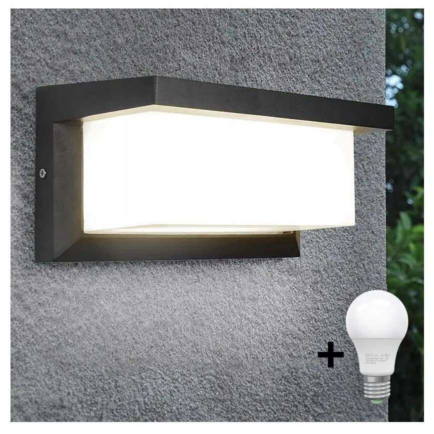 Aplică LED de exterior NEELY 1xE27/10W/230V 4000K IP54 antracit