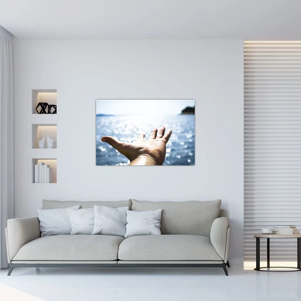 Tabloul cu palma deschisă (90x60 cm)