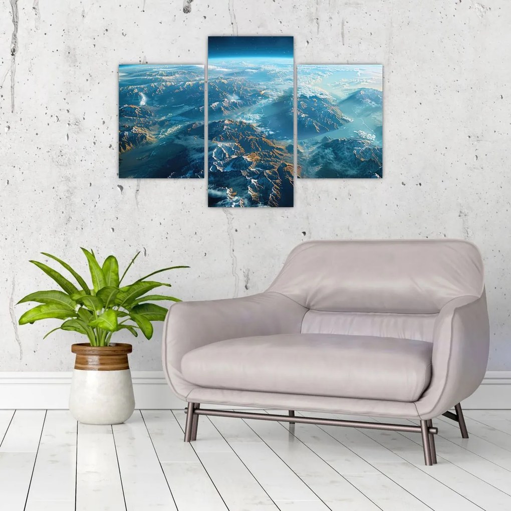 Tablou - Vedere din spațiu (90x60 cm)