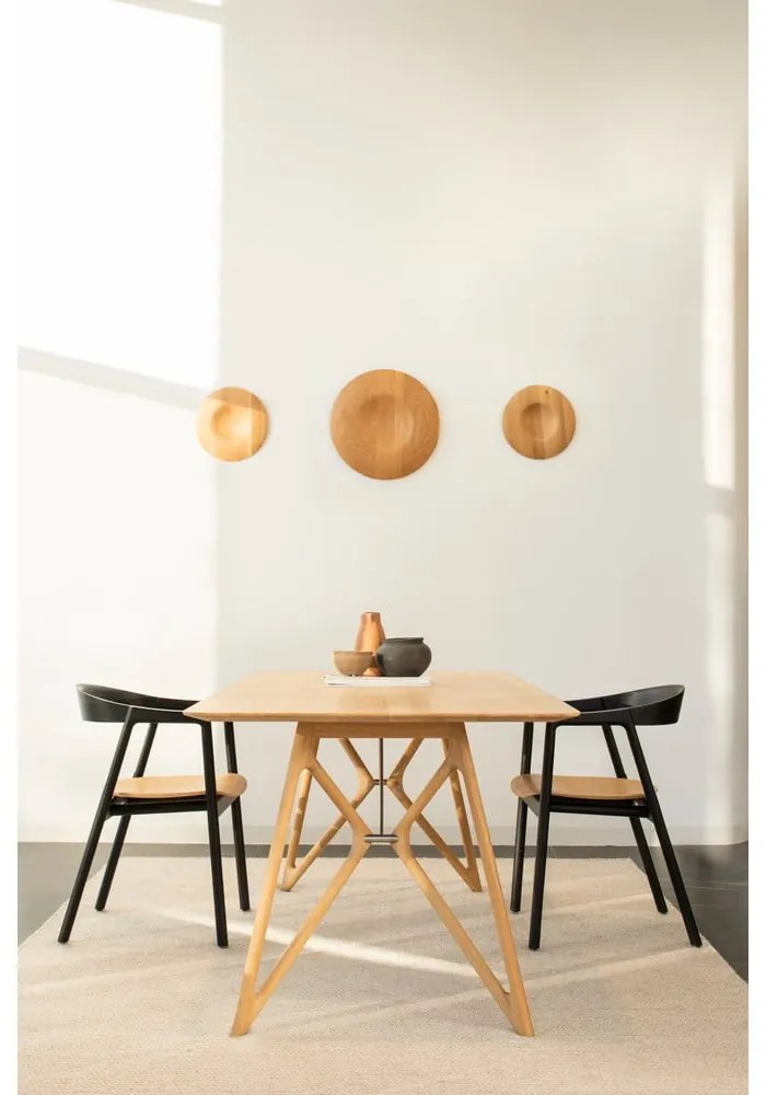 Masă de dining cu blat din lemn de stejar 220x90 cm Tink - Gazzda