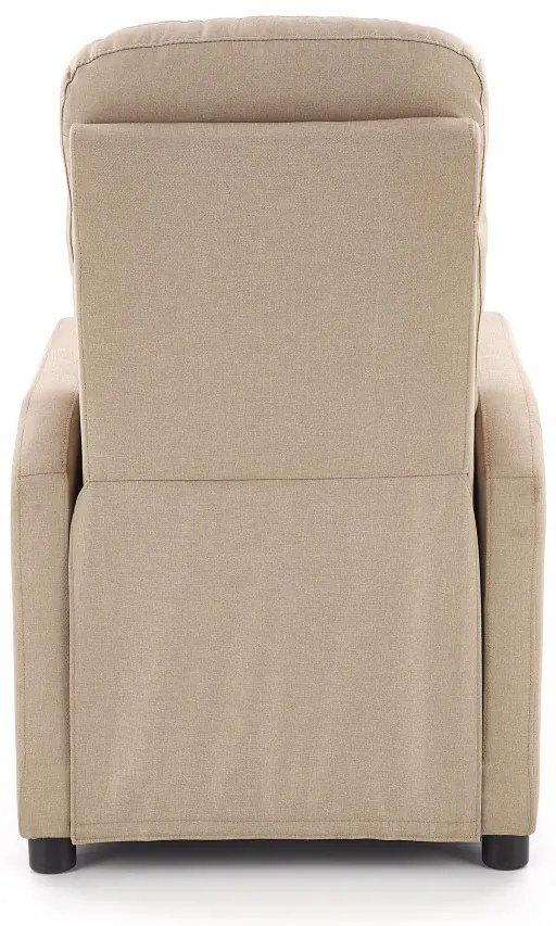 Fotoliu recliner Felipe stofa bej H103 cm