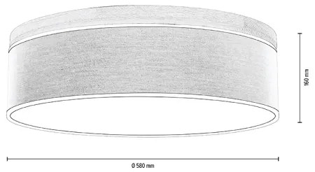 Spot-Light 4995874 - Plafonieră BOHO 4xE27/25W/230V stejar 58 cm