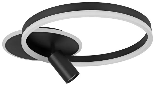 Plafonieră LED/38W/230V + 1xGU10/30W neagră