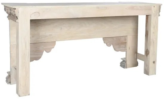 Consola sculptata, natur, din lemn de mango, Emperia