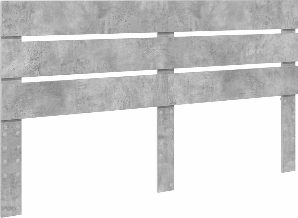vidaXL Tăblie cap Gri din beton 180 cm Lemn compozit