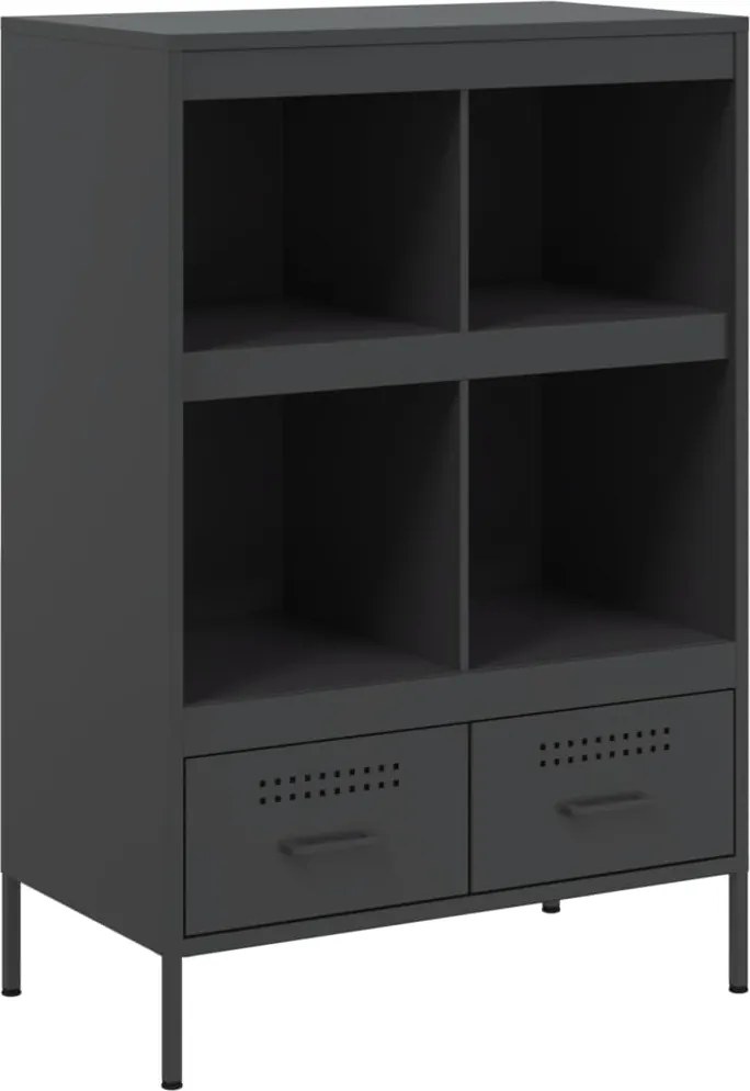 vidaXL Dulap înalt, negru, 68x39x101,5 cm, oțel