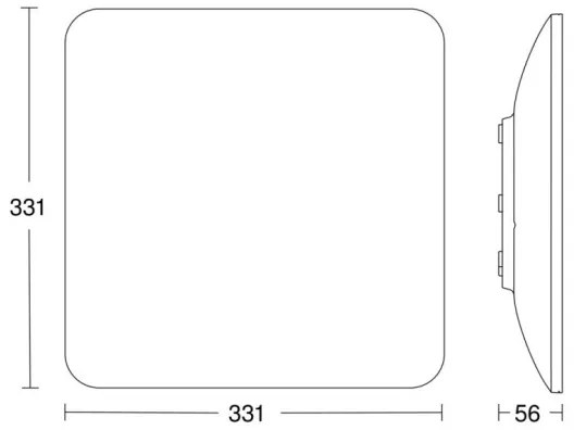 Steinel 067526 - Plafonier LED cu senzor RS PRO S30 Q SC 26W/230V 3000K