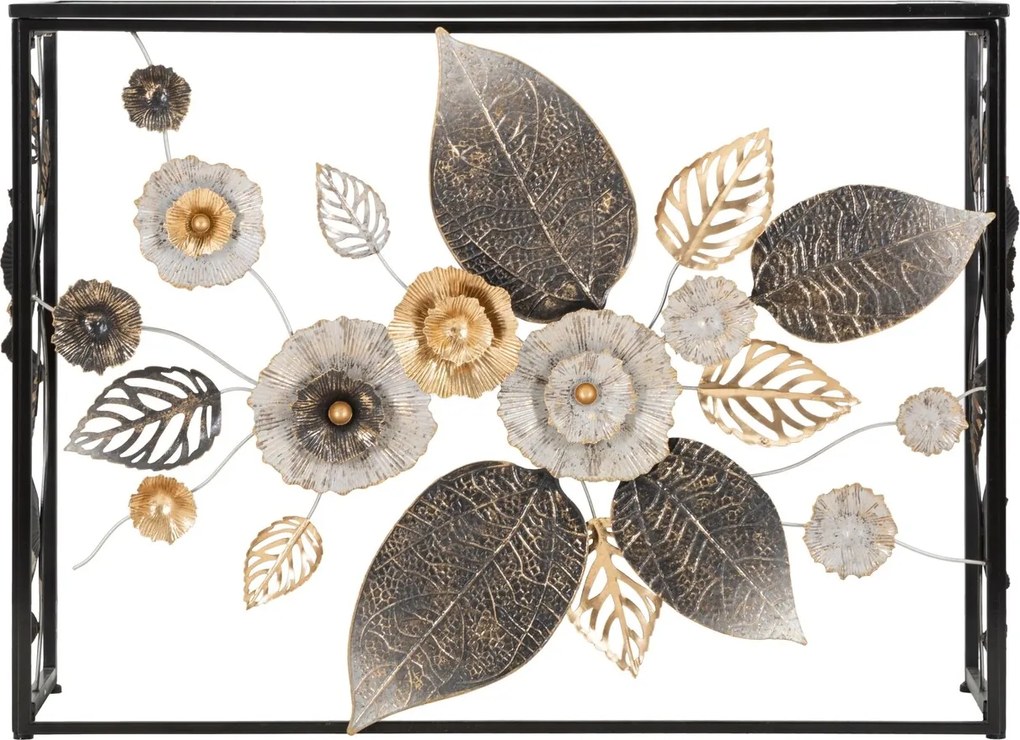 Consola Glam Dark, Mauro Ferretti, 111.8x41.9x80 cm, fier, multicolor