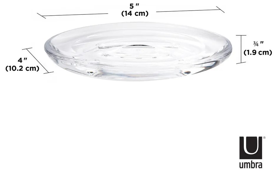 Săpunieră din plastic Droplet – Umbra