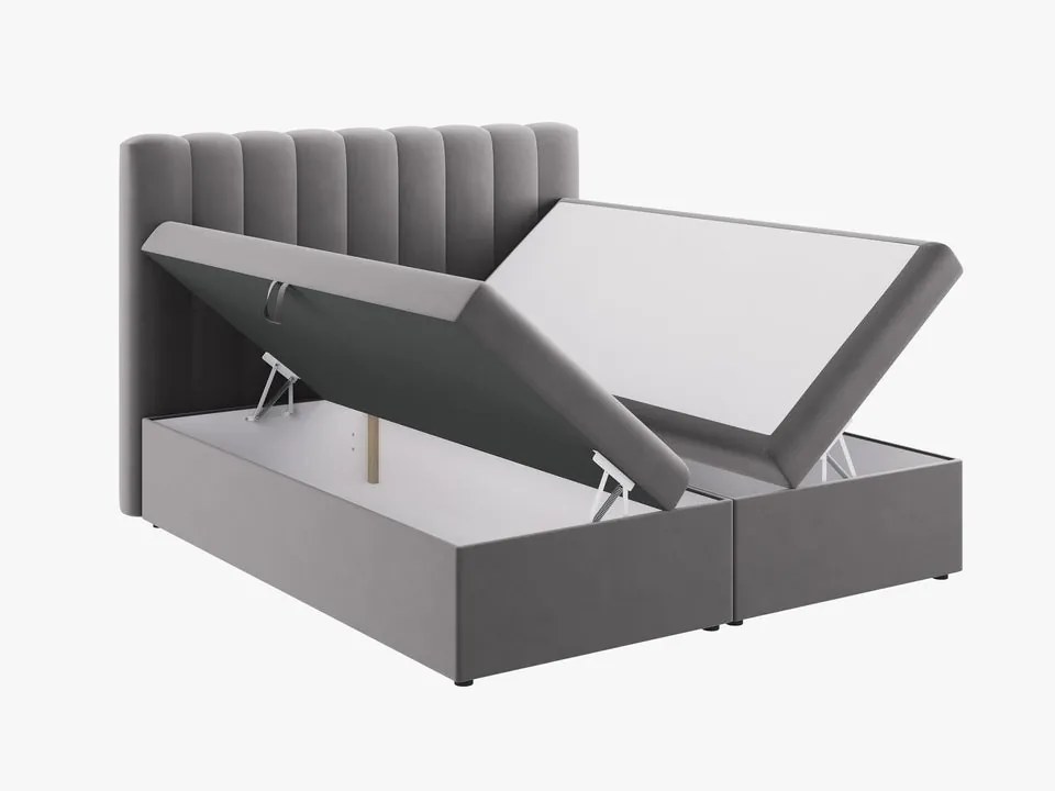 Pat boxspring Kelp 160x200 cm catifea
