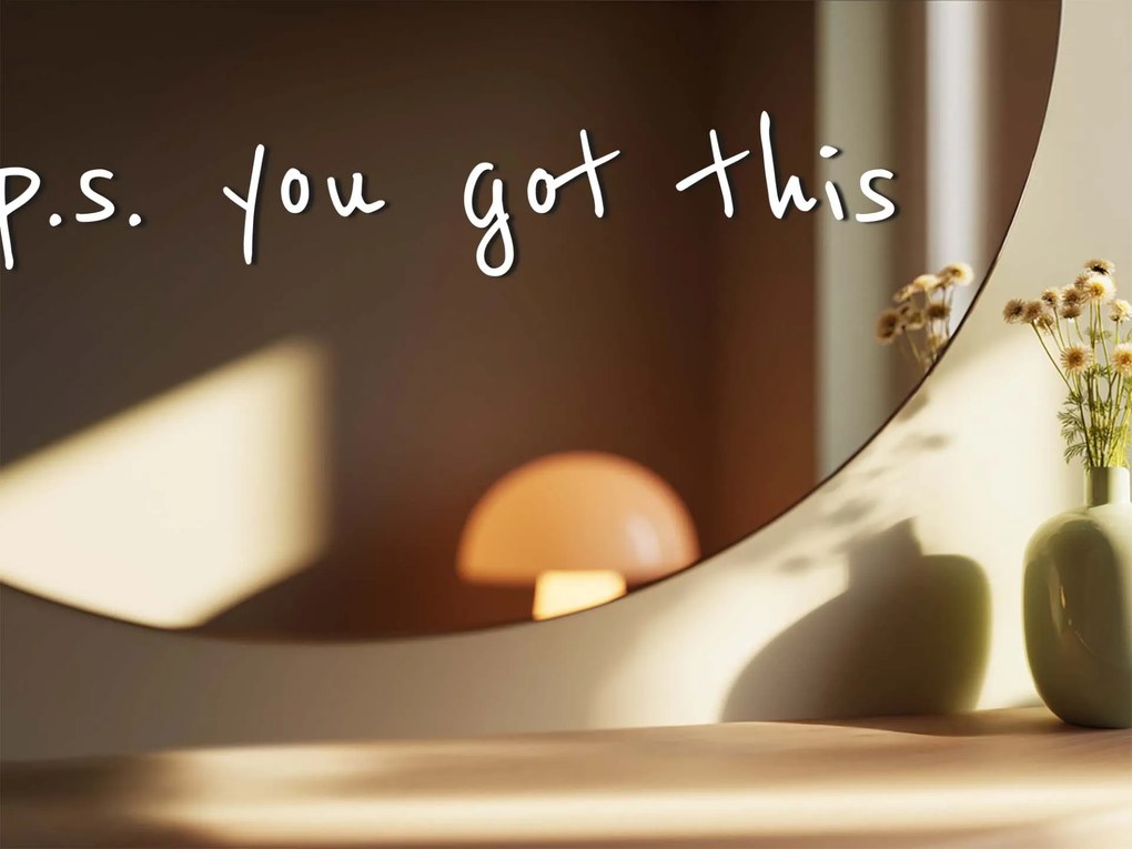 Autocolant pentru oglindă S34 – P.S. you got this ,4