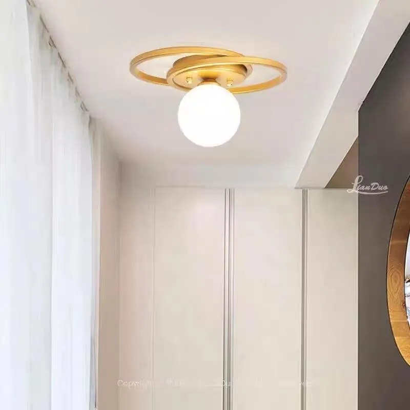 Lustra cu Sticlă 339-1 GD – Design Elegant, cu 1 Soclu E27