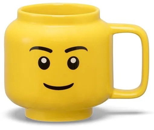 Cană pentru copii galben din ceramică 255 ml Head – LEGO®