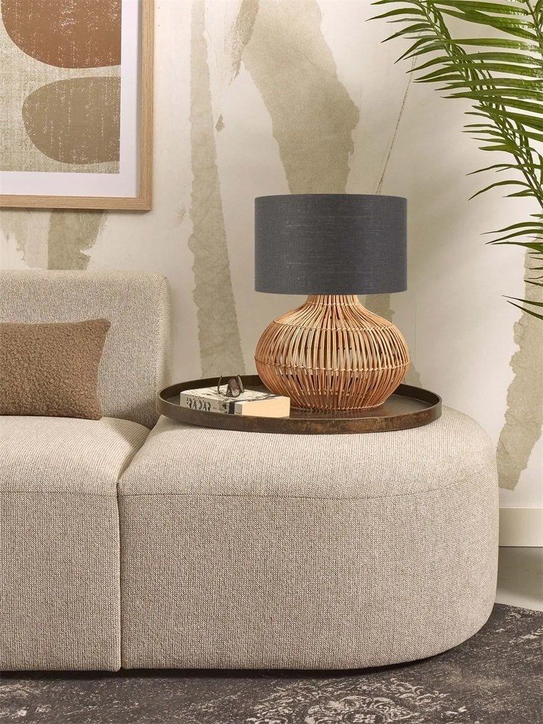 Veioza eco din ratan Kalahari S/3220, d.grey