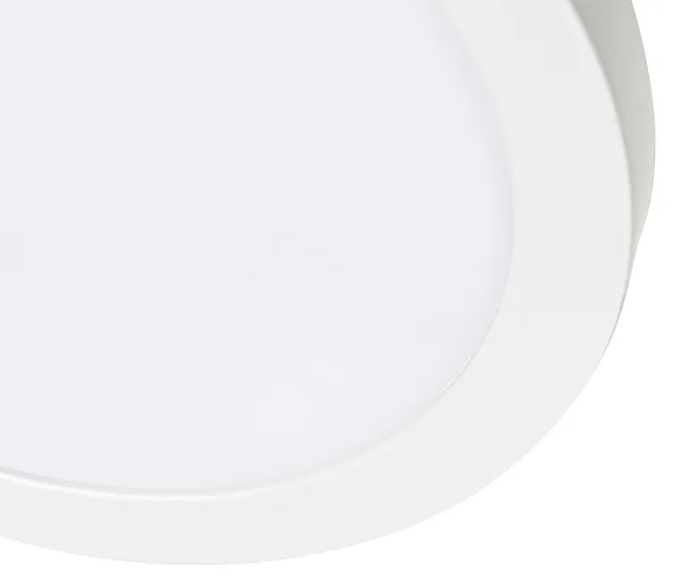 Spot integrat sau de suprafață alb 22 cm inclusiv LED cu dimmer în 3 trepte Dim to Warm - Trans