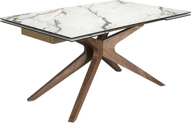 Masa extensibila deosebita design LUX Marble 160-240x100cm