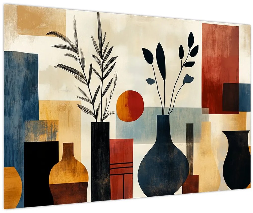 Tablou - Vaze cubiste (90x60 cm)