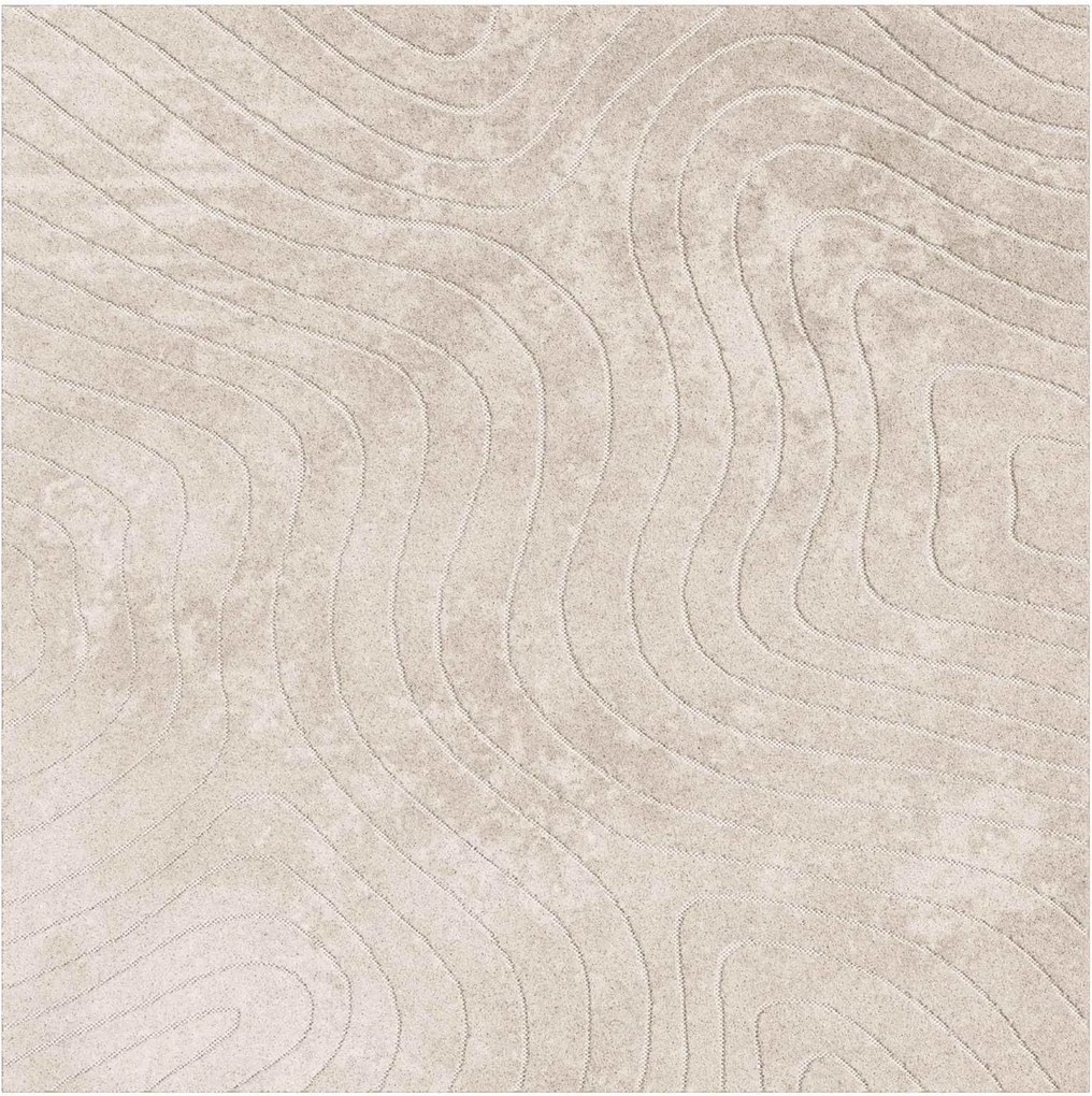 vidaXL Covoare de zonă Pătrat PALMERAS Bej 240 x 240 cm Poliester