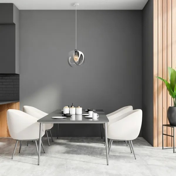 Lustră pe cablu MOONLIGHT 1xE27/15W/230V gri