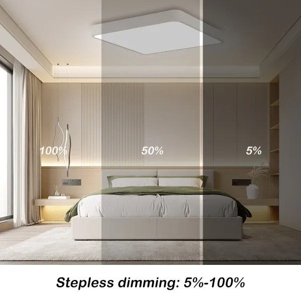 Plafonieră LED dimabilă Brilagi POOL SQUARE LED/36W/230V 3000-6000K 40x40 cm alb + telecomandă