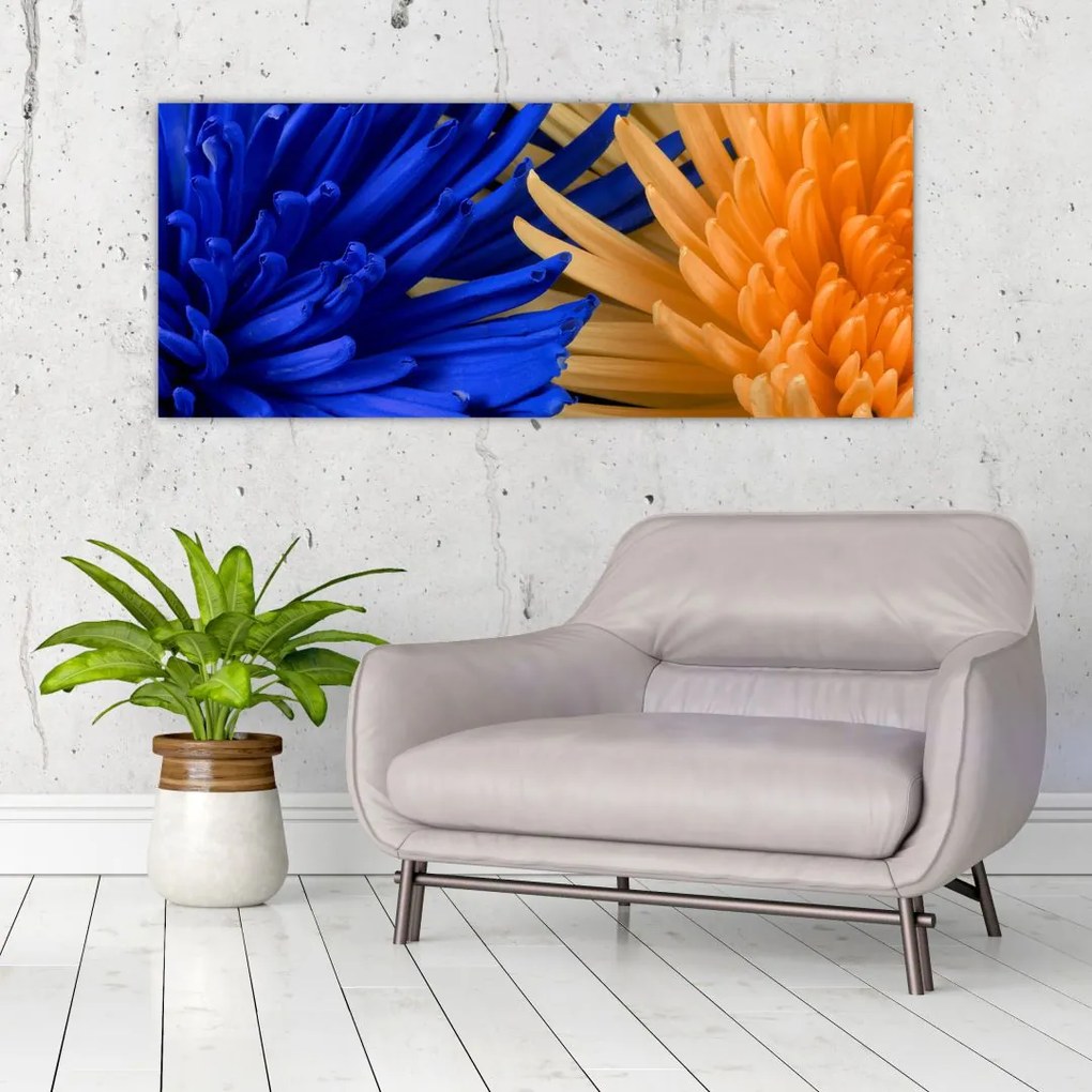 Tablou detailat cu flori (120x50 cm)