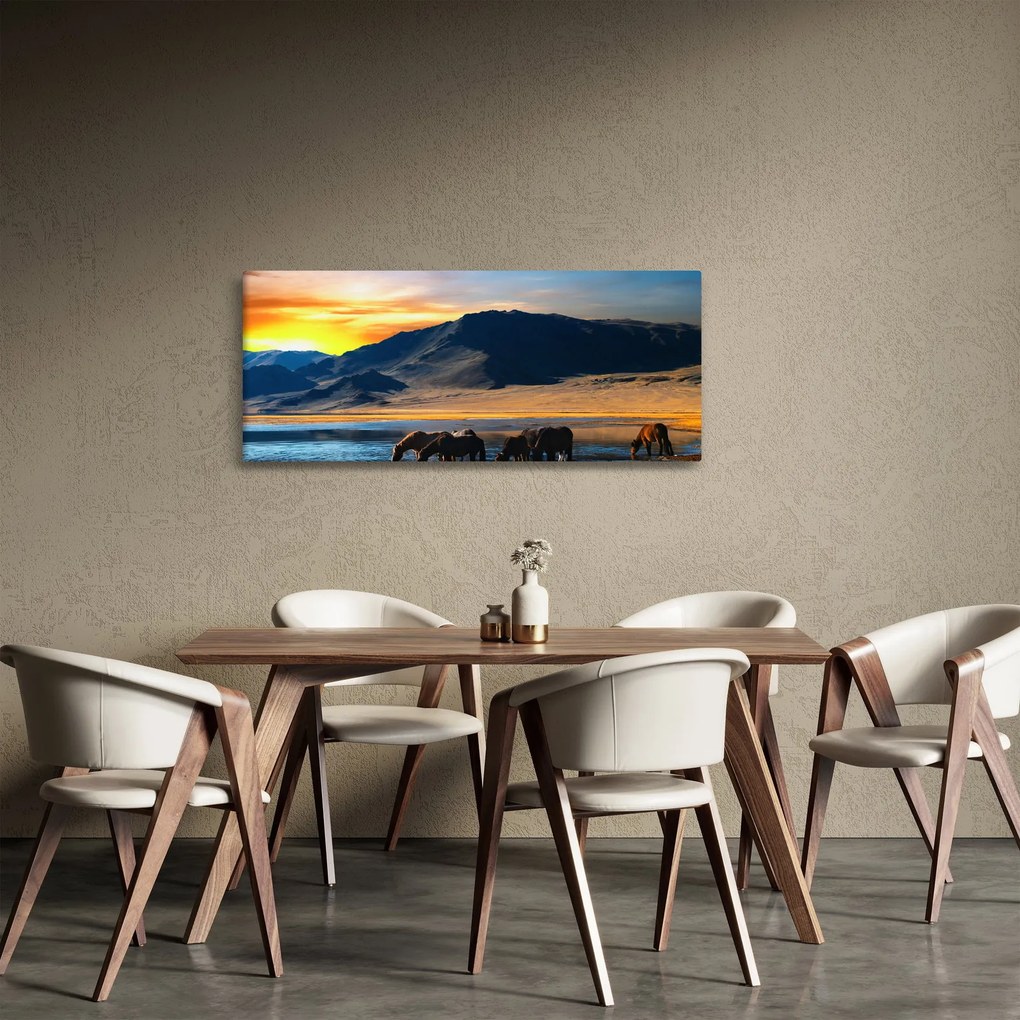 Tablou - Alimentarea cu energie electrică (120x50 cm)
