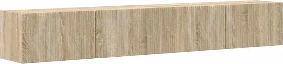 vidaXL Dulap TV de perete 2 pcs Sonoma 98 x 31 x 29,5 cm Lemn compozit