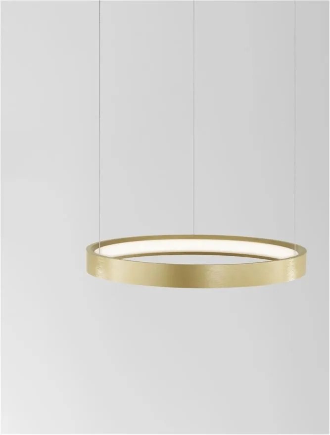 Lustra LED suspendata design modern circular PERRINE D-40cm aurie