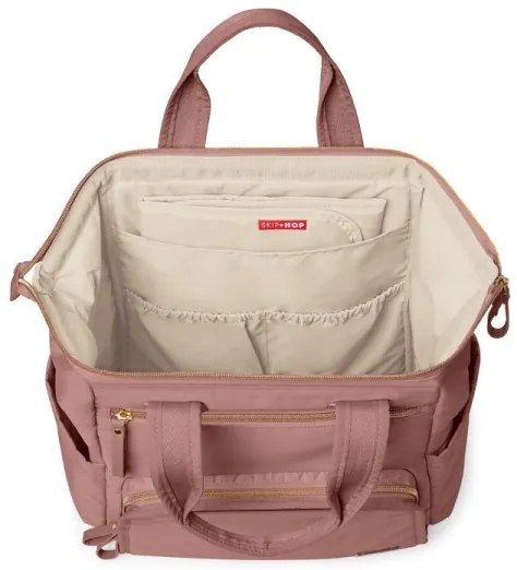Rucsac de înfășat pentru cărucior Skip Hop MAINFRAME Dusty rose