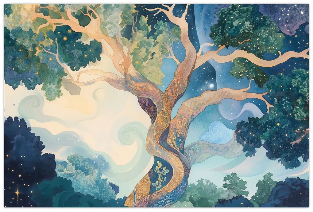 Tablou – Arbore cosmic (90x60 cm)