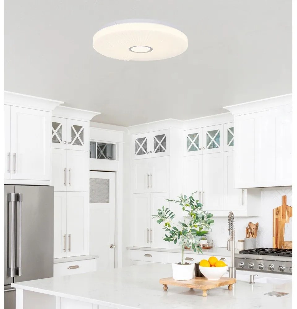 Plafonieră albă LED 38x38 cm Sunny – Candellux Lighting