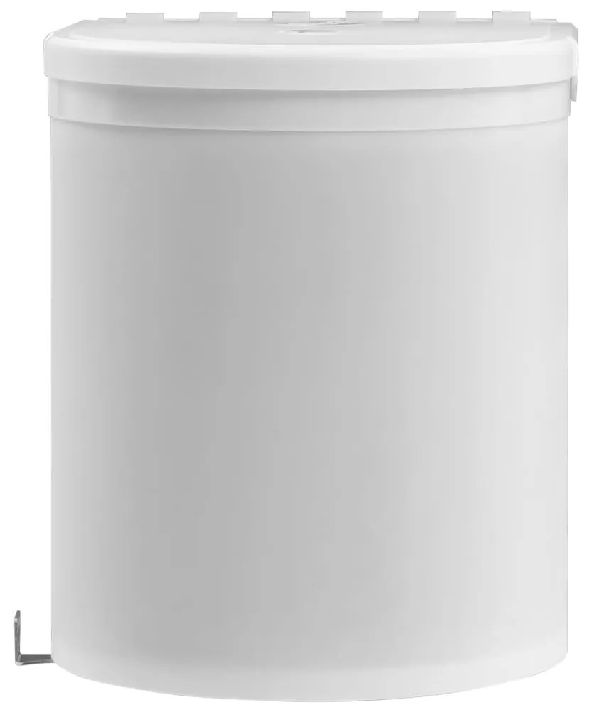 Cos de gunoi incorporat de bucatarie, 12 L, plastic Alb, 26.5 x 29.5 cm