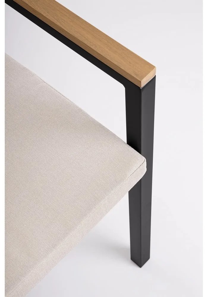 Scaune de grădină gri-antracit 4 buc. din metal Henna – Bizzotto