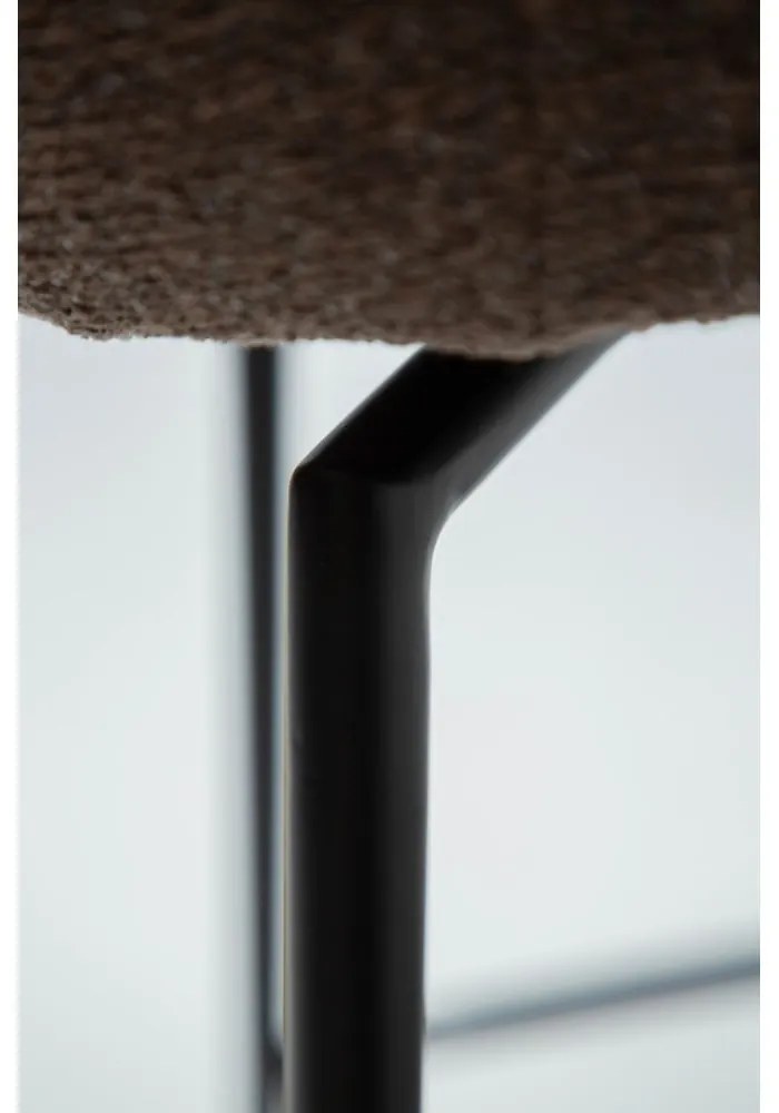 Scaun de bar maro tapițat (înălțime șezut 67,5 cm) Glam – DAN-FORM Denmark